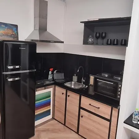 Apartment Black Retro Flat *